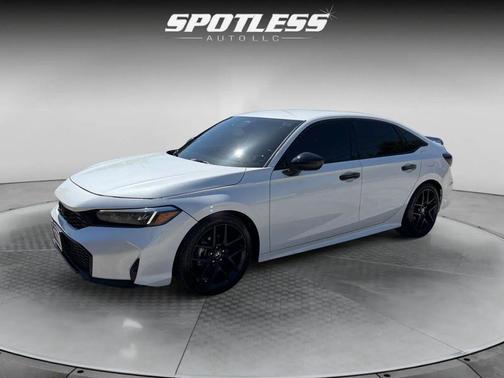 Platinum White Pearl 2025 Honda Civic Sport