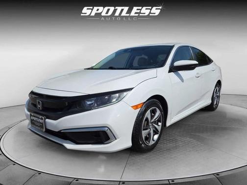 Platinum White Pearl 2021 Honda Civic LX