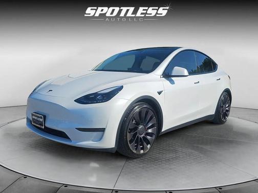 Pearl White Multi-Coat 2021 Tesla Model Y Performance Dual Motor All-Wheel Drive