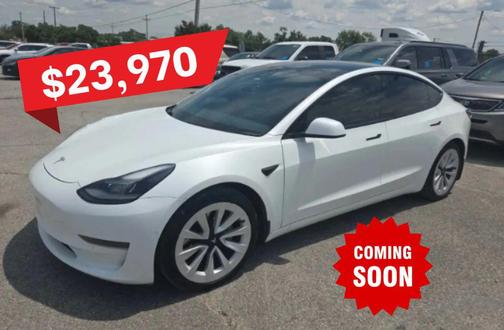 White 2021 Tesla Model 3 Standard Range Plus
