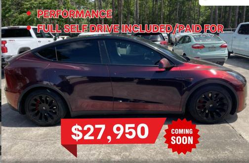 Purple 2021 Tesla Model Y Performance Dual Motor All-Wheel Drive