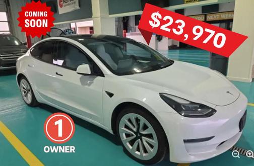 Pearl White Multi-Coat 2022 Tesla Model 3 Long Range