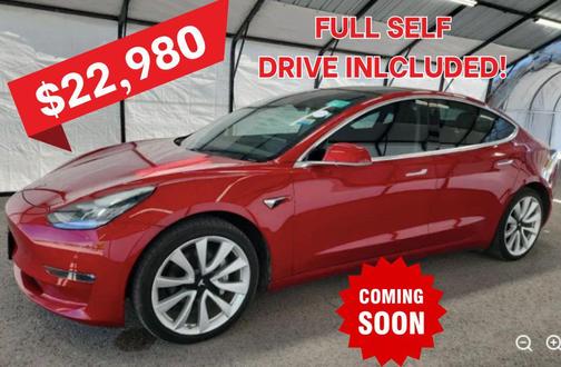 Red Multi-Coat 2019 Tesla Model 3 Long Range