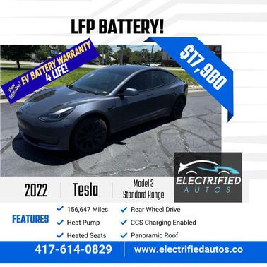 2022 Tesla Model 3 Standard Range