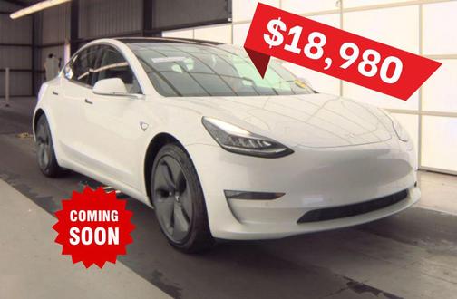 Pearl White Multi-Coat 2018 Tesla Model 3 Long Range