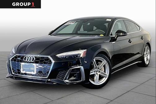 Mythos Black Metallic 2021 Audi A5 Sportback 45 S Line Premium Plus
