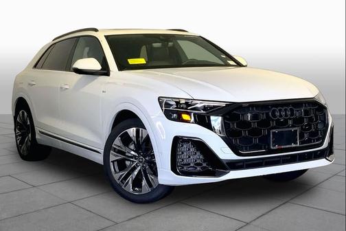 Glacier White m 2026 Audi Q8 55 Premium Plus