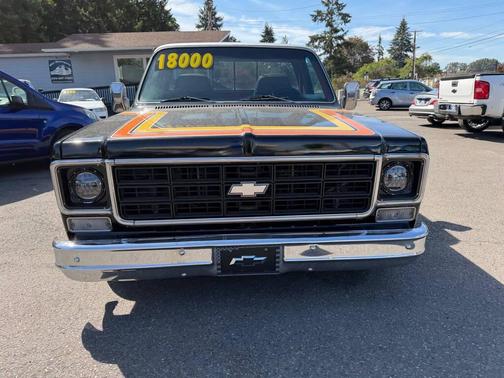 BLACK 1976 Chevrolet C10/K10 PICKUP