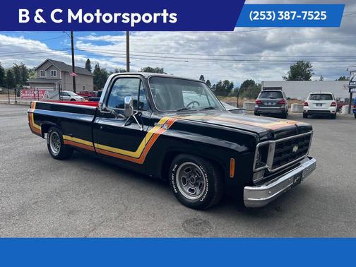 BLACK 1976 Chevrolet C10/K10 PICKUP