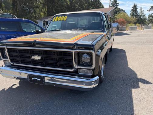 BLACK 1976 Chevrolet C10/K10 PICKUP