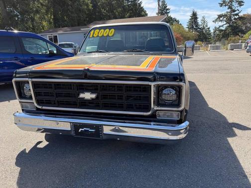 BLACK 1976 Chevrolet C10/K10 PICKUP