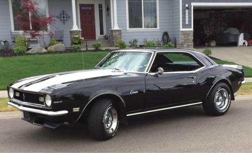 BLACK 1968 Chevrolet Camaro Base