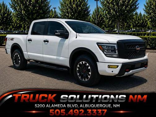 Glacier White 2021 Nissan Titan PRO-4X Truck