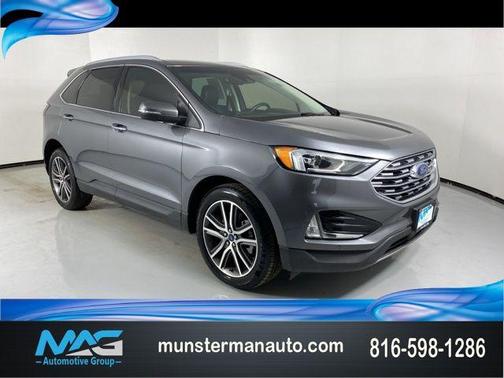 Carbonized Gray Metallic 2021 Ford Edge Titanium