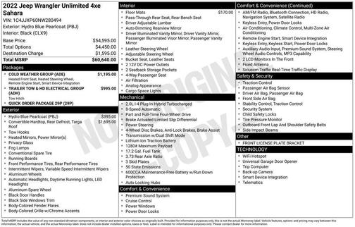 2022 Jeep Wrangler Unlimited 4xe Sahara