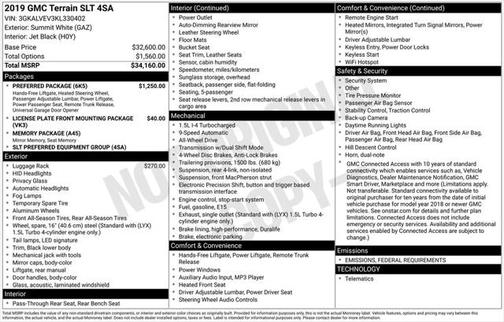 2019 GMC Terrain SLT