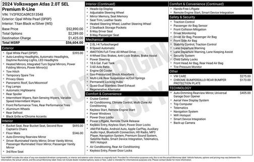 2024 Volkswagen Atlas 2.0T SEL Premium R-Line 4MOTION