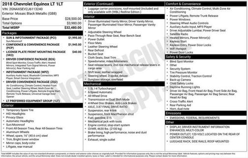 2018 Chevrolet Equinox LT