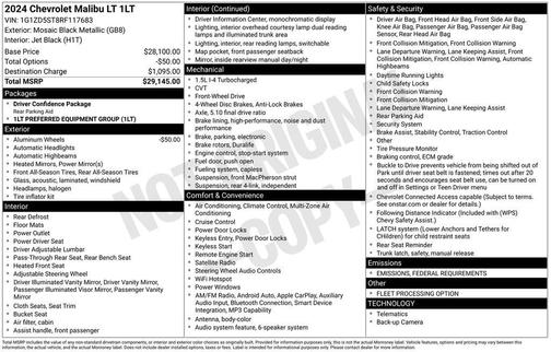 2024 Chevrolet Malibu FWD 1LT