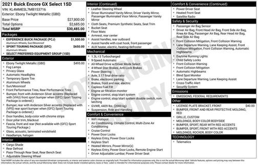 2021 Buick Encore GX Select