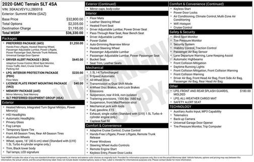 2020 GMC Terrain SLT