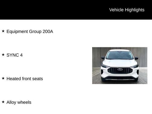Star White 2023 Ford Escape Active