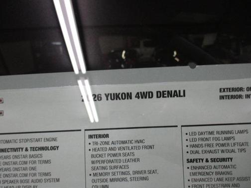 Onyx Black 2026 GMC Yukon Denali