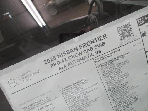 2025 Nissan Frontier PRO-4X
