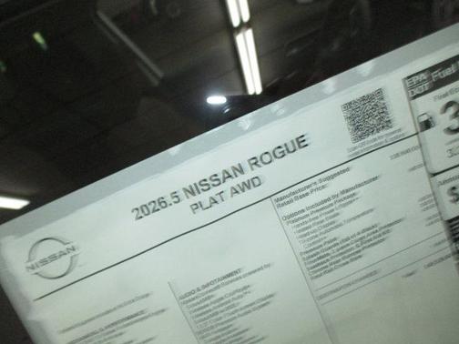 Everest White Pearl Tricoat 2026 Nissan Rogue Platinum