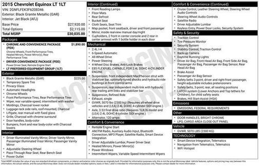 2015 Chevrolet Equinox 1LT