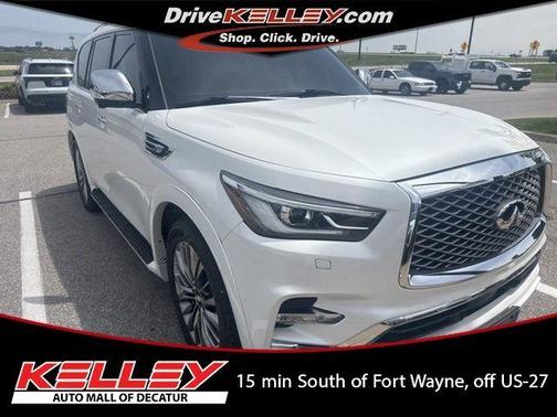Moonstone White 2021 INFINITI QX80 SENSORY