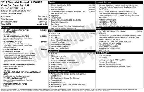 Glacier Blue Metallic 2023 Chevrolet Silverado 1500 RST