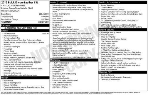 2015 Buick Encore Leather