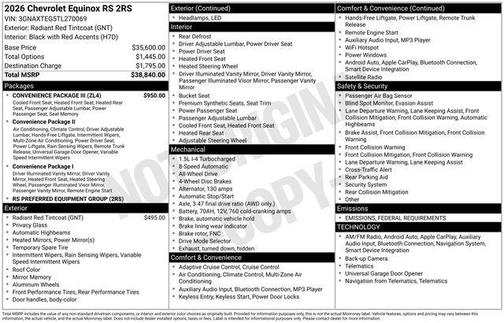2026 Chevrolet Equinox RS