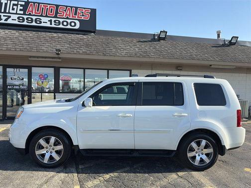 White Diamond Pearl 2014 Honda Pilot Touring