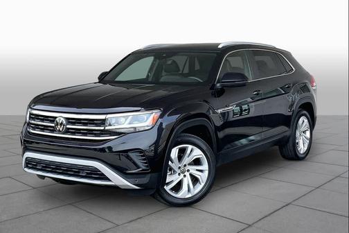 Deep Black Pearl 2021 Volkswagen Atlas Cross Sport 3.6L V6 SEL