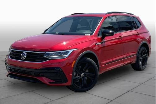 Kings Red Metallic 2024 Volkswagen Tiguan 2.0T SE R-Line Black