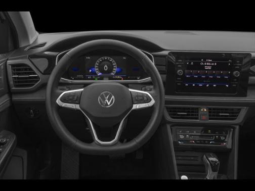 Pure White w/Deep Black Roof 2026 Volkswagen Taos SE Black