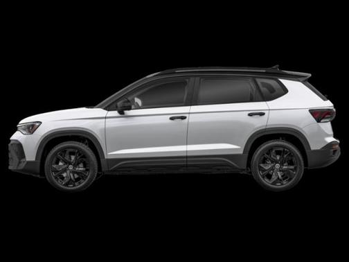Pure White w/Deep Black Roof 2026 Volkswagen Taos SE Black