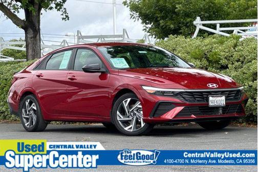 Ultimate Red 2025 Hyundai ELANTRA HEV SEL Sport