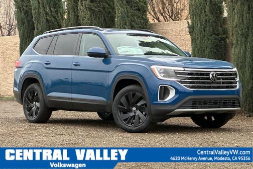 mountain lake blue metallic 2026 Volkswagen Atlas 2.0T SE w/Technology