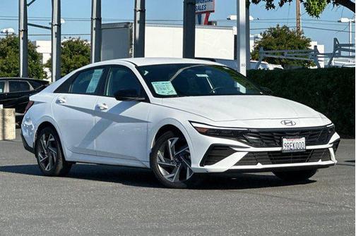 Serenity White 2025 Hyundai ELANTRA Sport