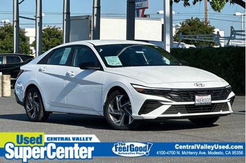 Serenity White 2025 Hyundai ELANTRA Sport