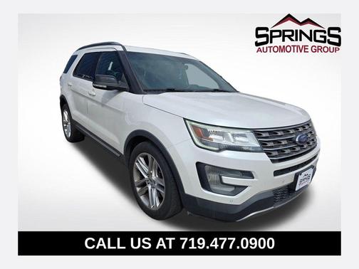 White Platinum Clearcoat Metallic 2016 Ford Explorer XLT