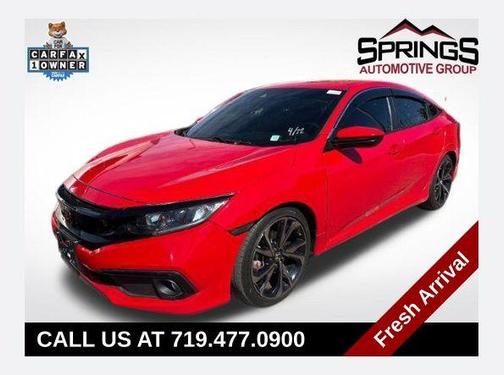 Red 2020 Honda Civic Sport