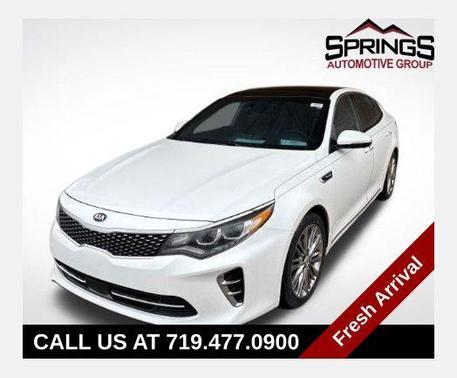 Snow White Pearl 2017 Kia Optima SXL Turbo