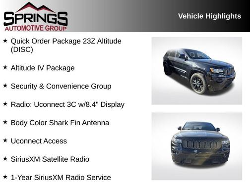 2017 Jeep Grand Cherokee Altitude