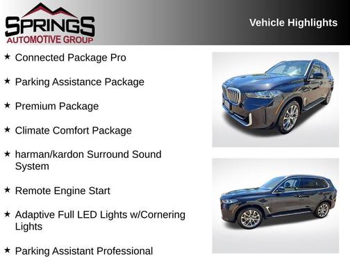Black Sapphire Metallic 2024 BMW X5 xDrive40i