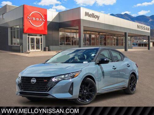 Atlantic Gray Metallic/Super Black 2025 Nissan Sentra SR