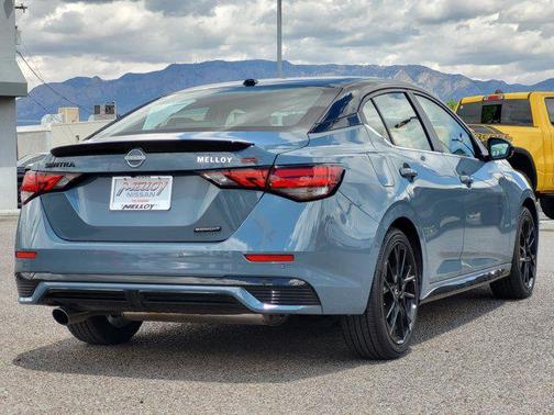 Atlantic Gray Metallic/Super Black 2025 Nissan Sentra SR